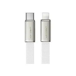 Дата кабель USB 2.0 AM to Lightning 1.2m 30W nylon white Acefast (6974316286240)