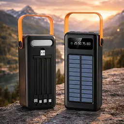 Зовнішній акумулятор / Повербанк YM-636CX 60000 mAh / Power Bank SOLAR 4хUSB