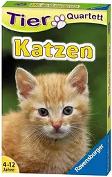 Карткова гра Породи котів Ravensburger Tierquartett Katzen німецька версія 32 породи котів 3–6 гравців (SKU-217)