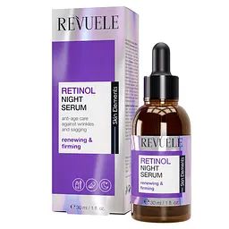 Сироватка для обличчя Revuele Retinol, нічна, зволожуюча, 30 мл