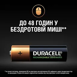 Акумулятори Duracell Rechargeable AA 1300 mAh HR6/DC1500, 4 шт. (5005031) - мініатюра 7