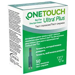 Тест-смужки One Touch Ultra Plus 50 шт.