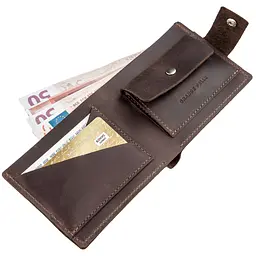 Чоловічий шкіряний гаманець GRANDE PELLE 9х11х3 см acs0015139 - мініатюра 3