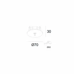 Вбудована основа Skarlat RHL77010 BK Recessed box - мініатюра 2