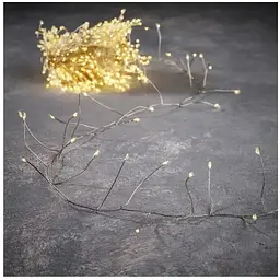 Гірлянда Luca Lighting кластер срібна струна, 15 м, теплий білий (8718861852677)