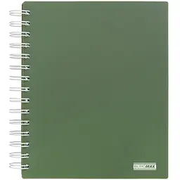 Коледж-блок Buromax Military В5 120 аркушів у клітинку на пружині зелений (BM.24155912-16)