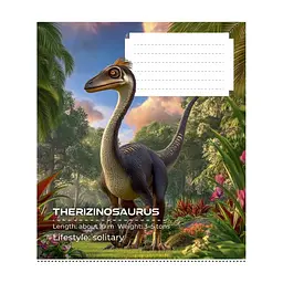 Зошит Школярик Dinosaurs 12 аркушів клітинка (012-3753K), в асортименті - мініатюра 2