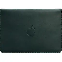 Шкіряний чохол-конверт BlankNote на магнітах для MacBook 14 Зелений