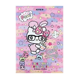 Кольоровий папір Kite А4 двосторонній Hello Kitty 15арк/15 кол (HK24-250)
