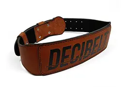 Пояс атлетичний EasyFit DeciBelt (шкіра) коричневий XL (EF-BRXL)