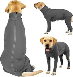 Комбінезон для відновлення собак Derby Pet Recovery Suit, Black, S - мініатюра 2