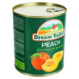 Персики половинками у сиропі Dream Valley 790 г - мініатюра 2