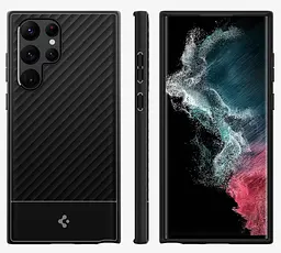 Чохол протиударний Spigen Core Armor ACS03946 для Samsung Galaxy S22 Ultra (6.8") Black - мініатюра 9