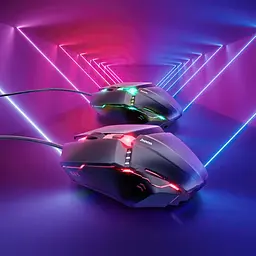 Ігрова клавіатура та миша Hoco GM18 з яскравим RGB-підсвічуванням (39134-01_360) - мініатюра 7
