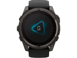 Спортивний годинник Garmin Fenix 8 51mm Solar Sapphire Carbon Gray DLC Titanium w. Black/Pebble Gray S. Band (010-02907-10/11) - мініатюра 5