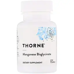 Бісгліцинат марганцю Thorne 15 мг 60 капсул
