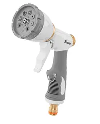Пістолет для поливу Bradas WHITE LINE металевий, 8-функціональний AQUA LUX SOFT (WL-EN506M)