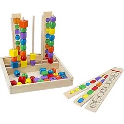 Розвиваючий набір дерев'яних намистин Melissa & Doug Послідовність і відповідність (MD570)