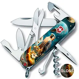 Ніж Victorinox Climber Ukraine 91мм 14функ Сокіл-захисник - мініатюра 2