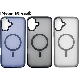 Чохол-накладка BeCover Metal Buttons Case (MagSafe) для Apple iPhone 16 Plus Gray (712095) - мініатюра 6