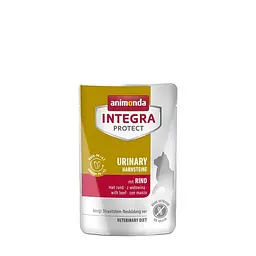 Ветеринарний вологий корм для кішок Integra Protect Urinary Struvit при сечокам'яній хворобі з яловичиною пауч 85 г (арт.86631IPR)