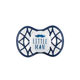 Пустушка Nuvita 7084 Air55 Cool ортодонтична 6m+ LITTLE MAN темно-синя NV7084NB - мініатюра 2