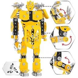 Дитячий Конструктор Металевий "Robot Drone" 570 Деталей TechnoK - мініатюра 7
