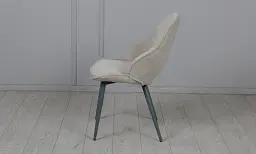 Стілець Рома метал сірий сидіння тканина 510x620x860 бежевий - мініатюра 4