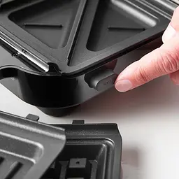 Мультимейкер Russell Hobbs 750 Вт комплект 3 пластини алюміній корпус нержав. сталь пластик чорний-срібний - мініатюра 4