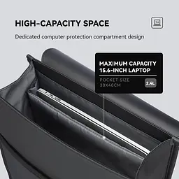 Рюкзак міський для ноутбука 15.6" Mark Ryden 1611 офісний вологозахищений 18л Gray (18663) - мініатюра 4