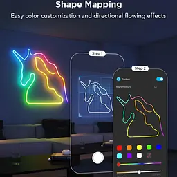 Стрічка світлодіодна розумна Govee H61D3 Neon Rope Light 2, 5м, RGBIC, WI-FI/Bluetooth, білий - мініатюра 3