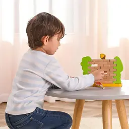 Настільна гра Viga Toys дерев'яна 25х17х8 см різнокольорова - мініатюра 4