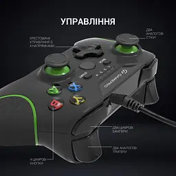 Геймпад GamePro дротовий чорний (MG450B) - мініатюра 10