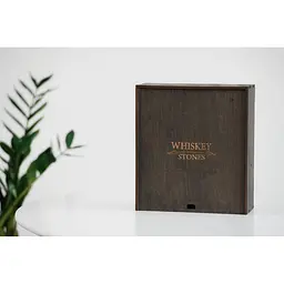 Подарунковий набір Whiskey Stones камені для віскі в дерев'яному пеналі №4 + 4 склянки Bohemia Quadro + щипці + мішечок - мініатюра 8
