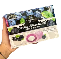 Японські моті Bamboo House Double Fillings Mochi Blueberry Milk 180г - мініатюра 8
