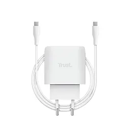 Зарядний пристрій Trust USB-C 45 Вт GaN PD/PPS білий (25522_TRUST) - мініатюра 4