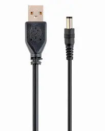 Кабель живлення USB 5V - DC 5V (3.5x1 мм), чорний, 1.8 м, Cablexpert (CC-USB-AMP35-6)