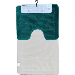 Набір килимків для ванної Vezzer Standart 60x100 та 60x50 см темно-зелений (VZS5520ZEBRA) - мініатюра 4