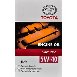 Моторне мастило Toyota Synthetic 5W-40 1 л (08880-80836) - мініатюра 6