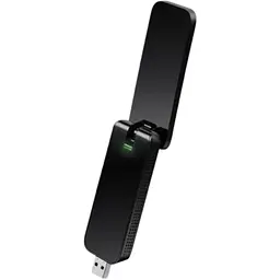 Сітковий адаптер USB TP-Link Archer T4U, Black, 5GHz/2.4GHz, AC1300 (867/400 Мбіт/с), USB 3.0, кнопка WPS, високопотужні антени, MU-MIMO
