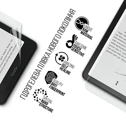Гідрогелева плівка на електронну книгу Amazon Kindle Paperwhite 12th Gen (2024) ArmorStandart захисна плівка на електронну книгу прозора (ARM82481) - мініатюра 2