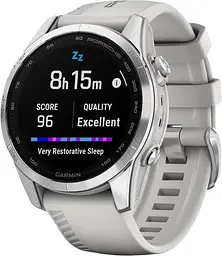 Смарт-годинник Garmin Epix Pro Gen 2 Sapphire 42mm Porsche Design Silver w. Whitestone Band (010-02802-50)