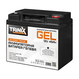 Акумуляторна батарея гелева 12В 45А*год Trinix TGL12V45Ah/20Hr GEL (44-00020)