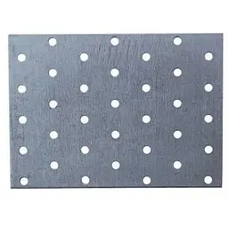 Пластина меблева стяжка перфорована Apro 100 x 140 x 2 мм (в упаковці 5 шт.)