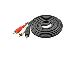 Кабель AUX Audio TRS - RCAx2 M/M 3.0 м чорний