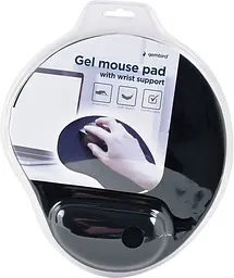 Килимок Gembird Gel Mouse Pad with Wrist Support black (MP-GEL-BK) - мініатюра 4