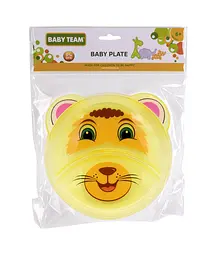 Тарілка секційна Baby Team Лев, 120 мл, жовтий (6000_лев_желтый) - мініатюра 2