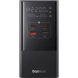 Мережевий зарядний пристрій Baseus GaN PowerCombo Tower Digital PowerStrip 35W Black E00023606113-00 [150724]