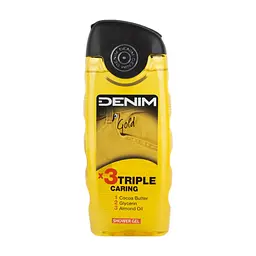 Гель для душу Denim Gold потрійний догляд 250 мл (8008970037196)