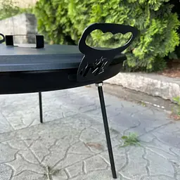 Сковорода з диску Metalzavod Фрея 50см з кришкою (SDR-50K) - мініатюра 5